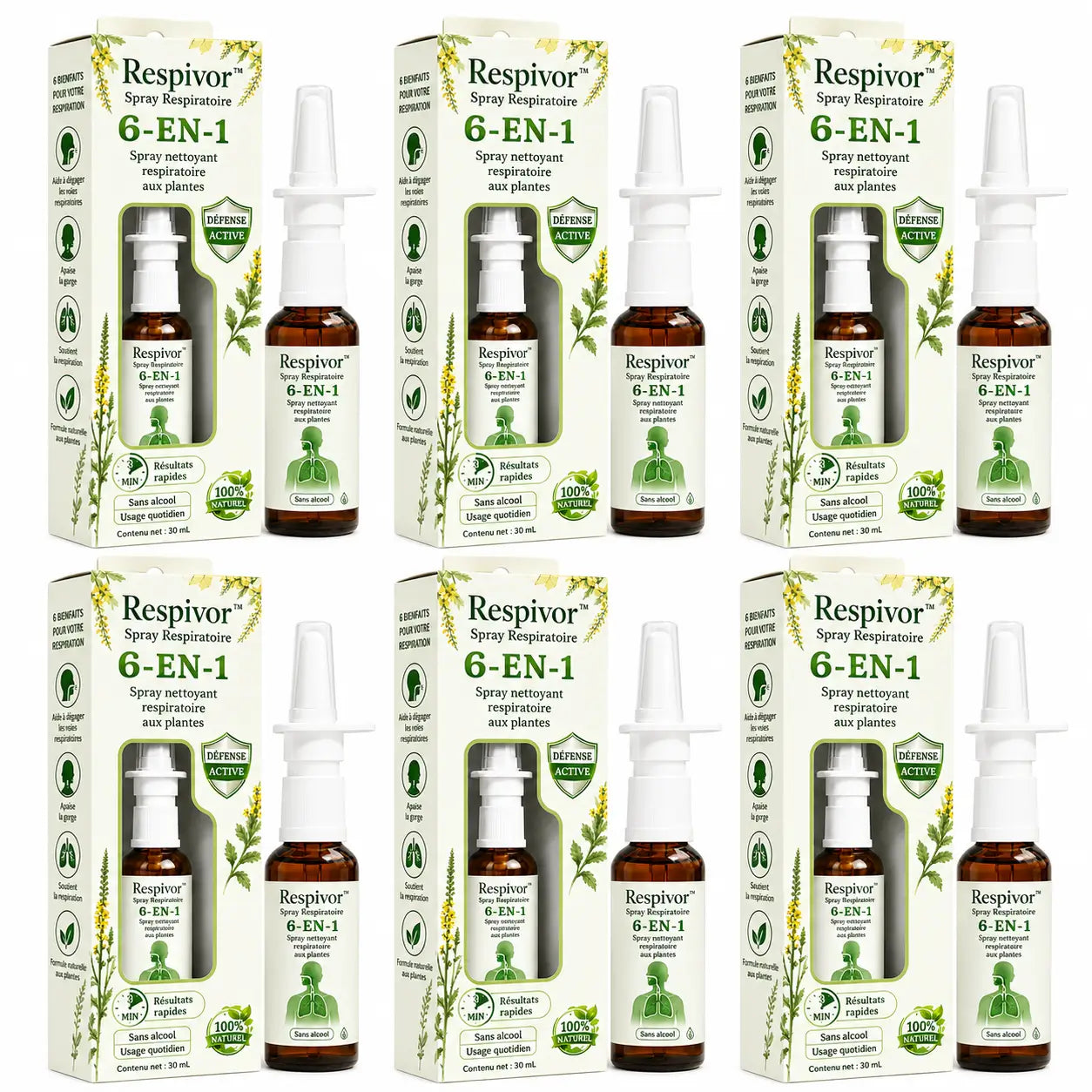 Respivor™ Spray Respiratoire | Dégagez votre respiration et retrouvez un souffle net en 2 minutes !
