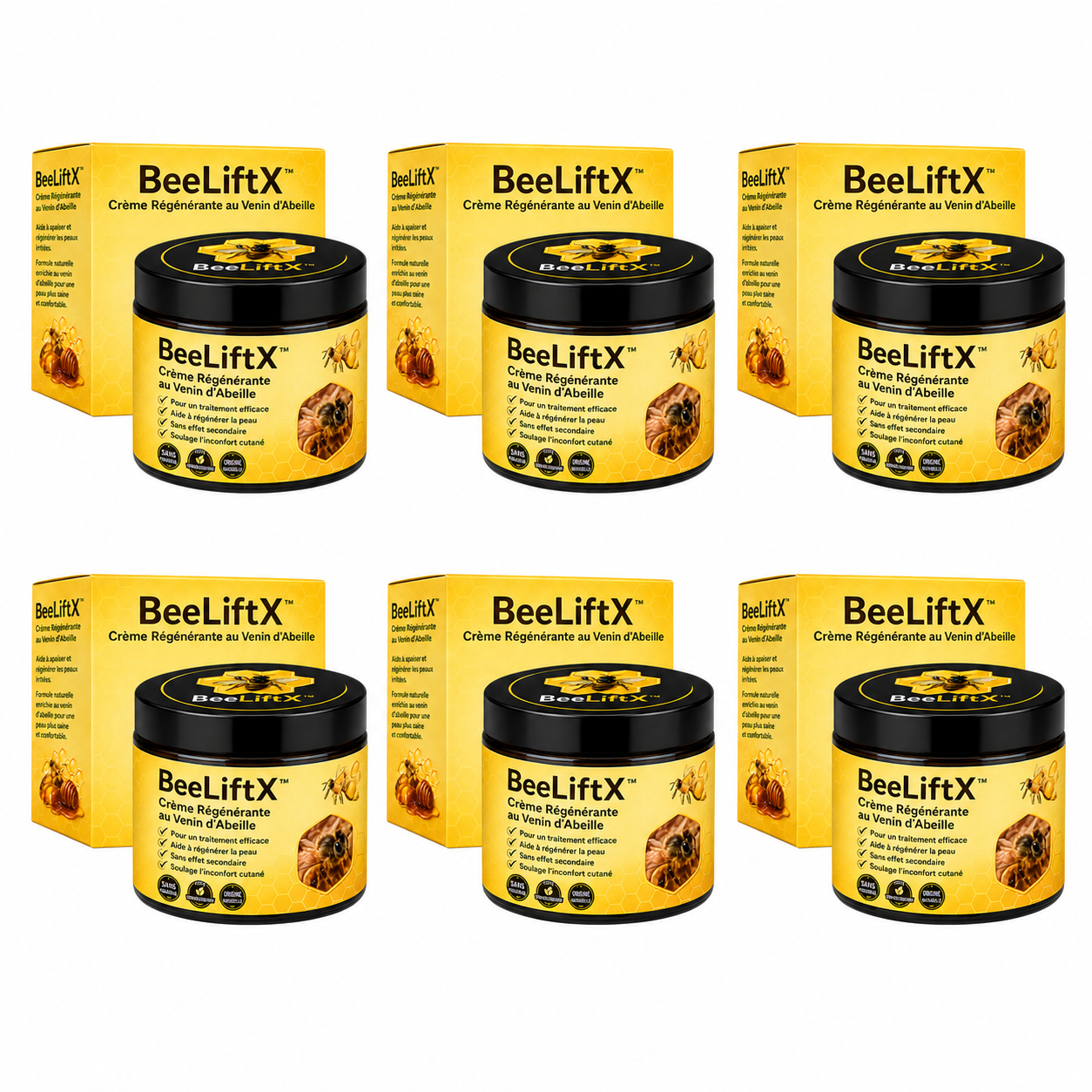 BeeLiftX™ Crème Régénérante au Venin d’Abeille | Répare, lisse et revitalise votre peau en 10 minutes!
