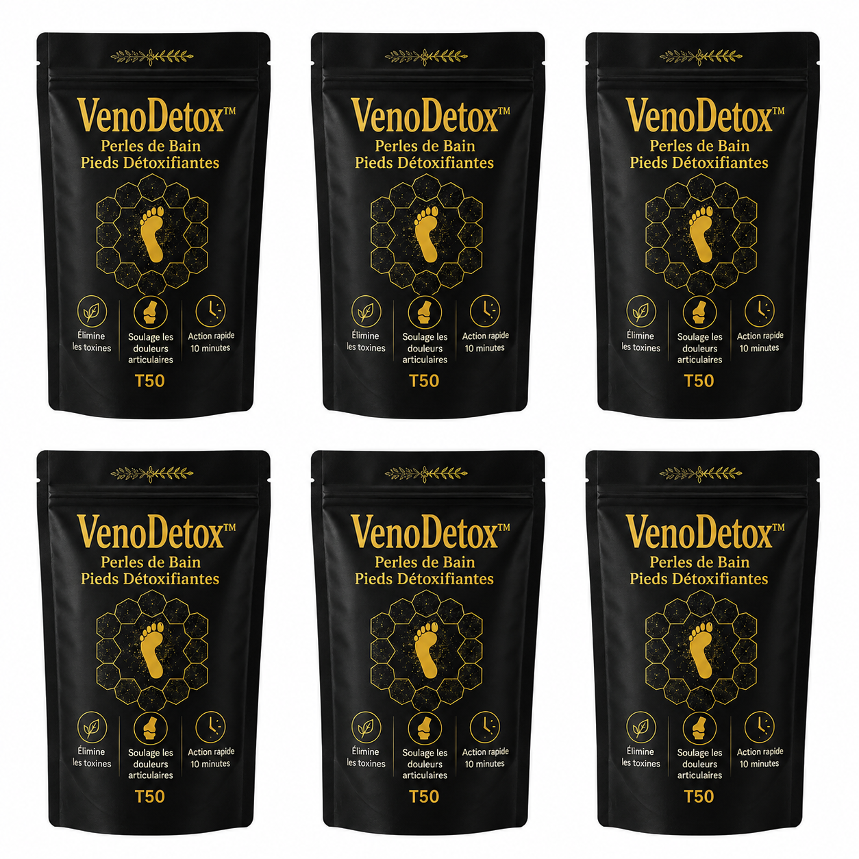 DetoxiFoot™ Perles de Bain Pieds Détoxifiantes | Éliminent les toxines, soulagent les douleurs articulaires et réduisent les varices en 10 minutes!