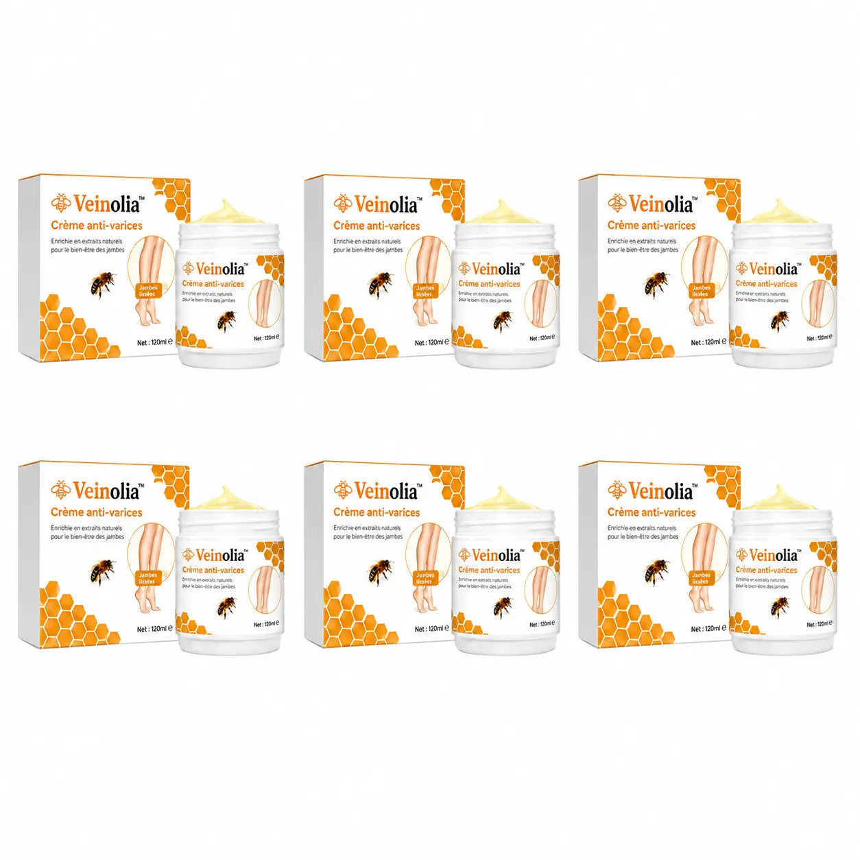 Veinolia™ Crème anti-varices | Les varices disparaissent dès la première utilisation !