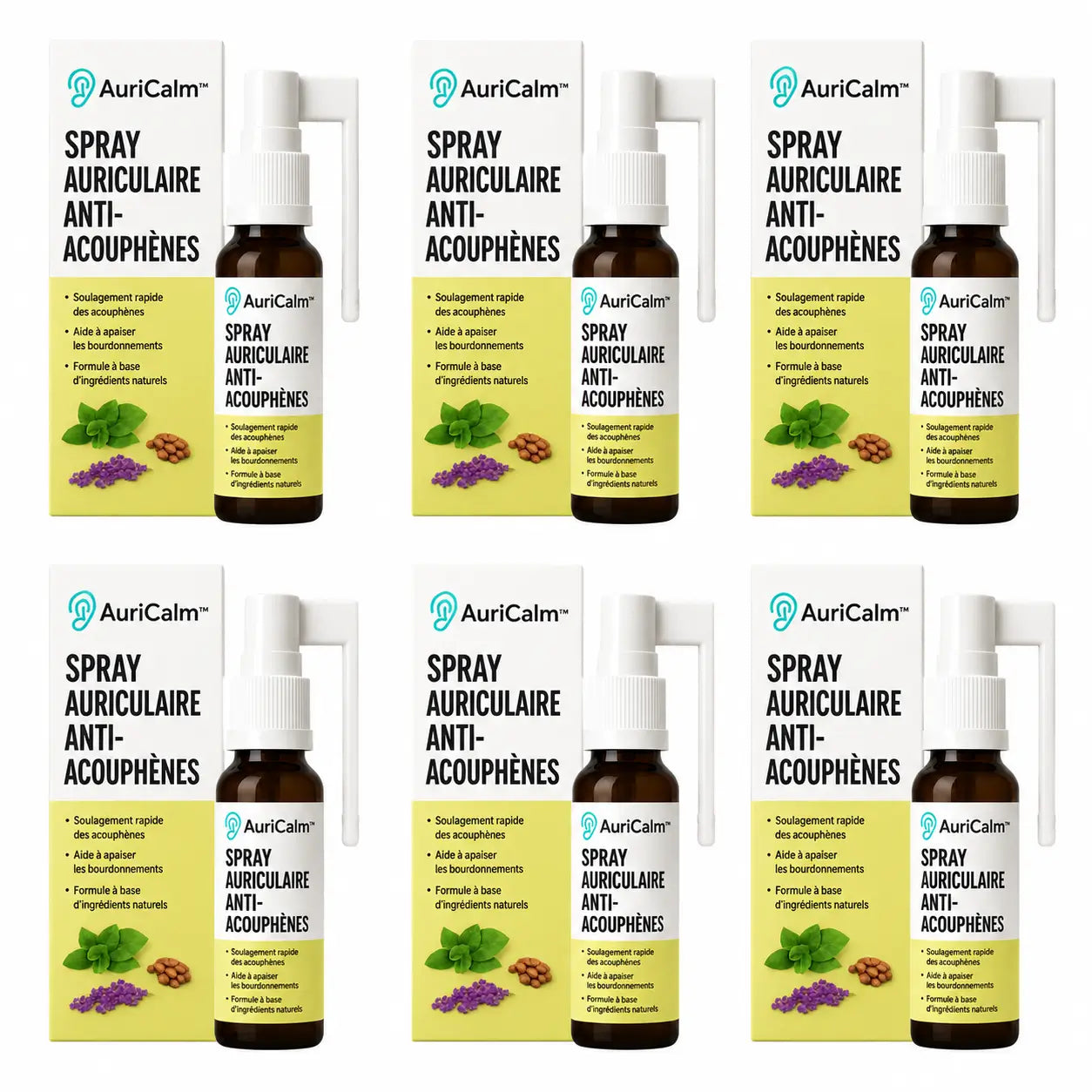 AuriCalm™ Spray Auriculaire Anti-Acouphènes | Fait taire les sifflements en 7 jours seulement!