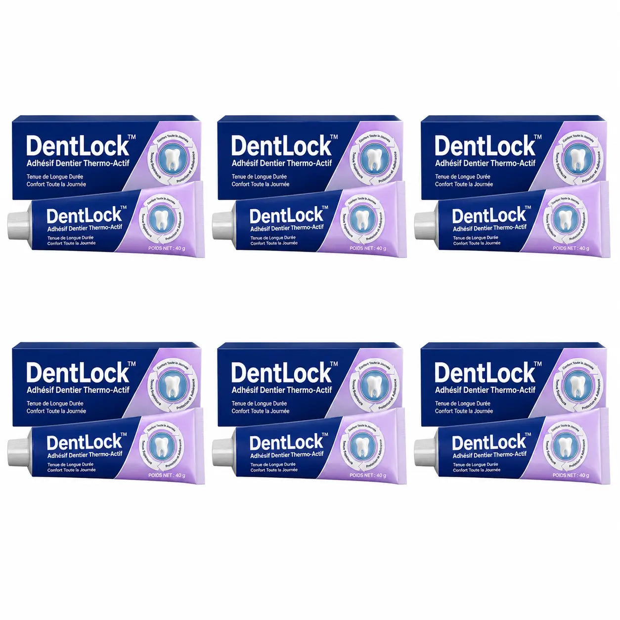 DentLock™ Adhésif Dentier Thermo-Actif | Bloquez votre dentier jusqu’à 96 heures et remangez sans peur !