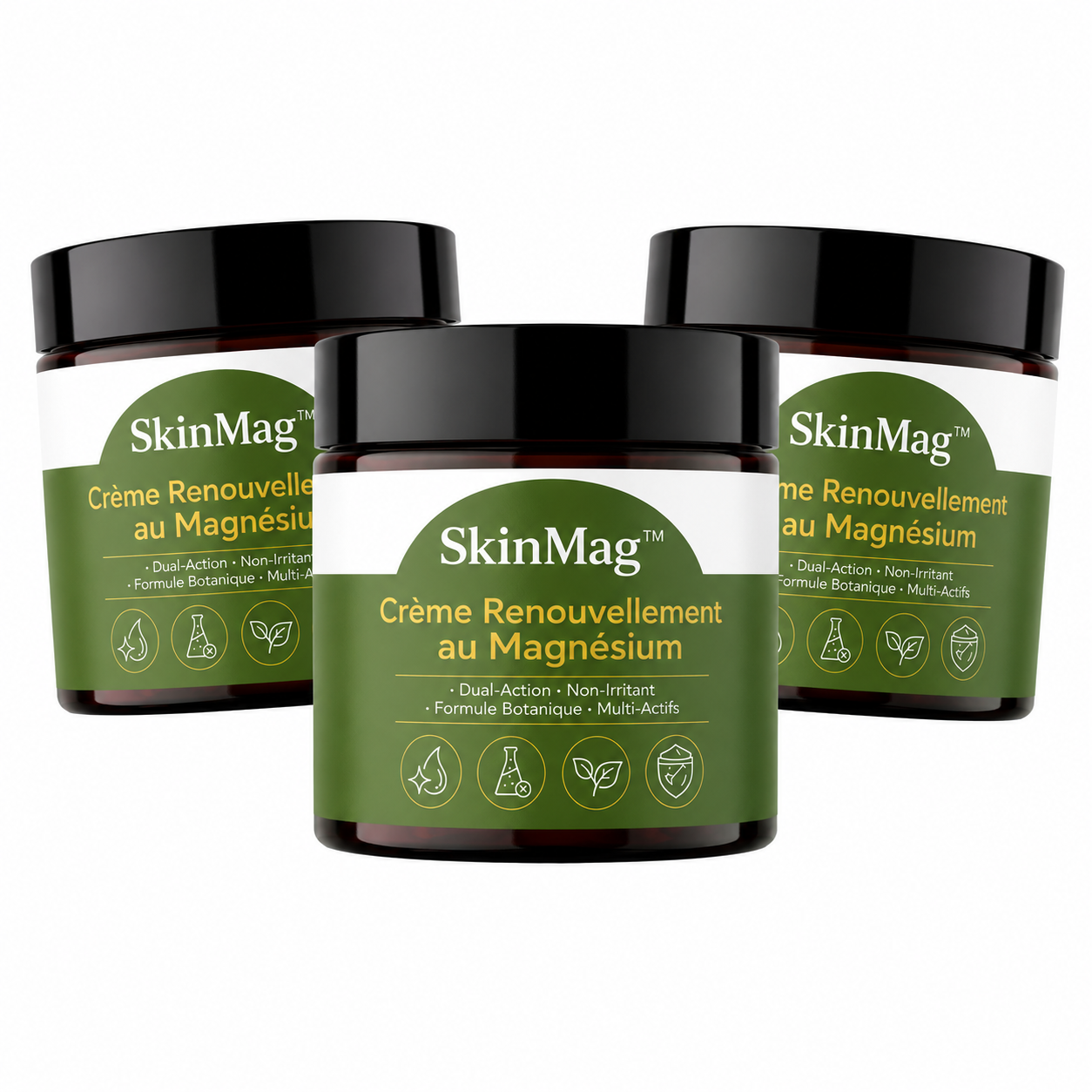 SkinMag™ Crème Renouvellement au Magnésium | Répare la peau, efface imperfections et apaise les plaques en 7 minutes !