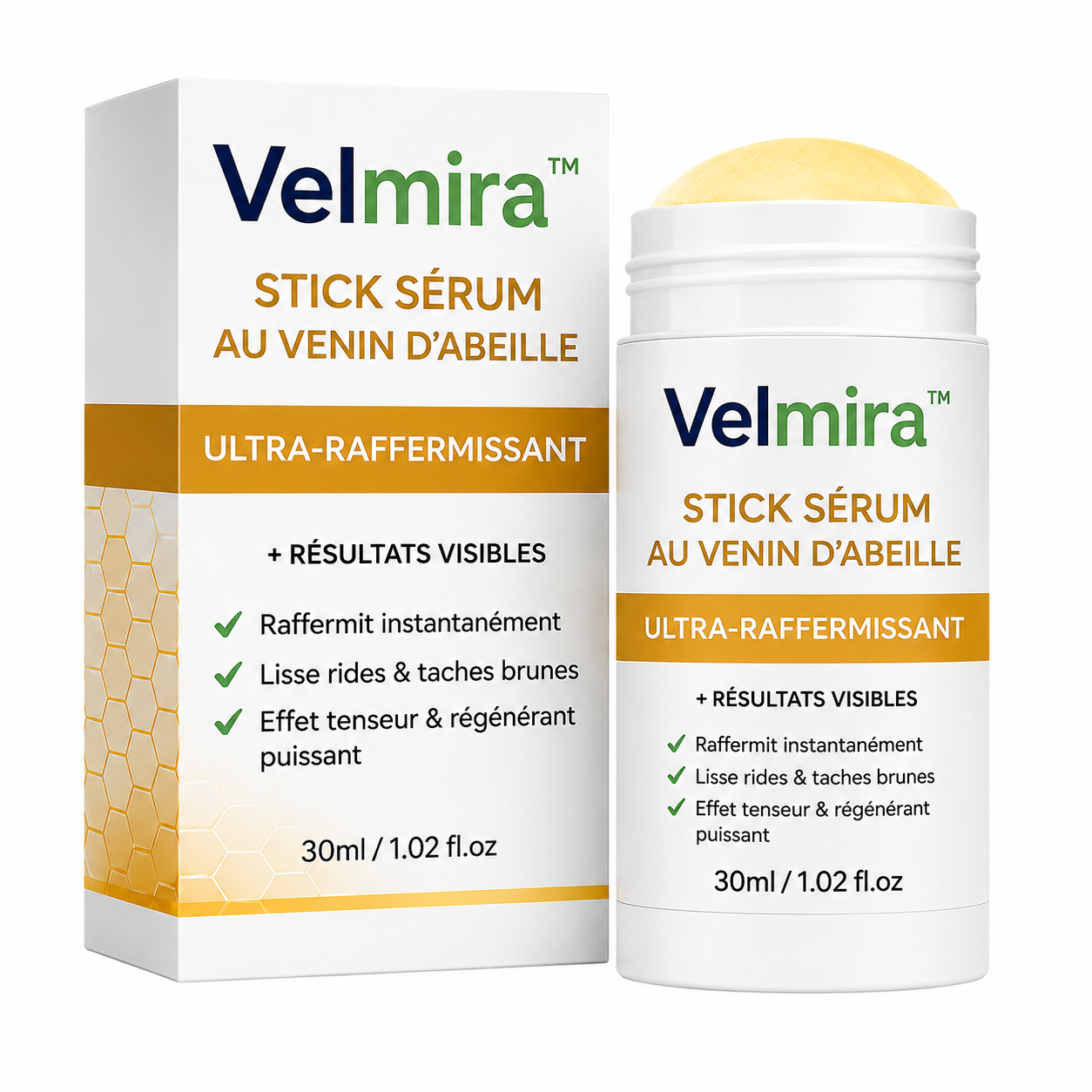 Velmira™ Stick Sérum au Venin d’Abeille Ultra-Raffermissant | Efface les rides en 5 minutes chrono !
