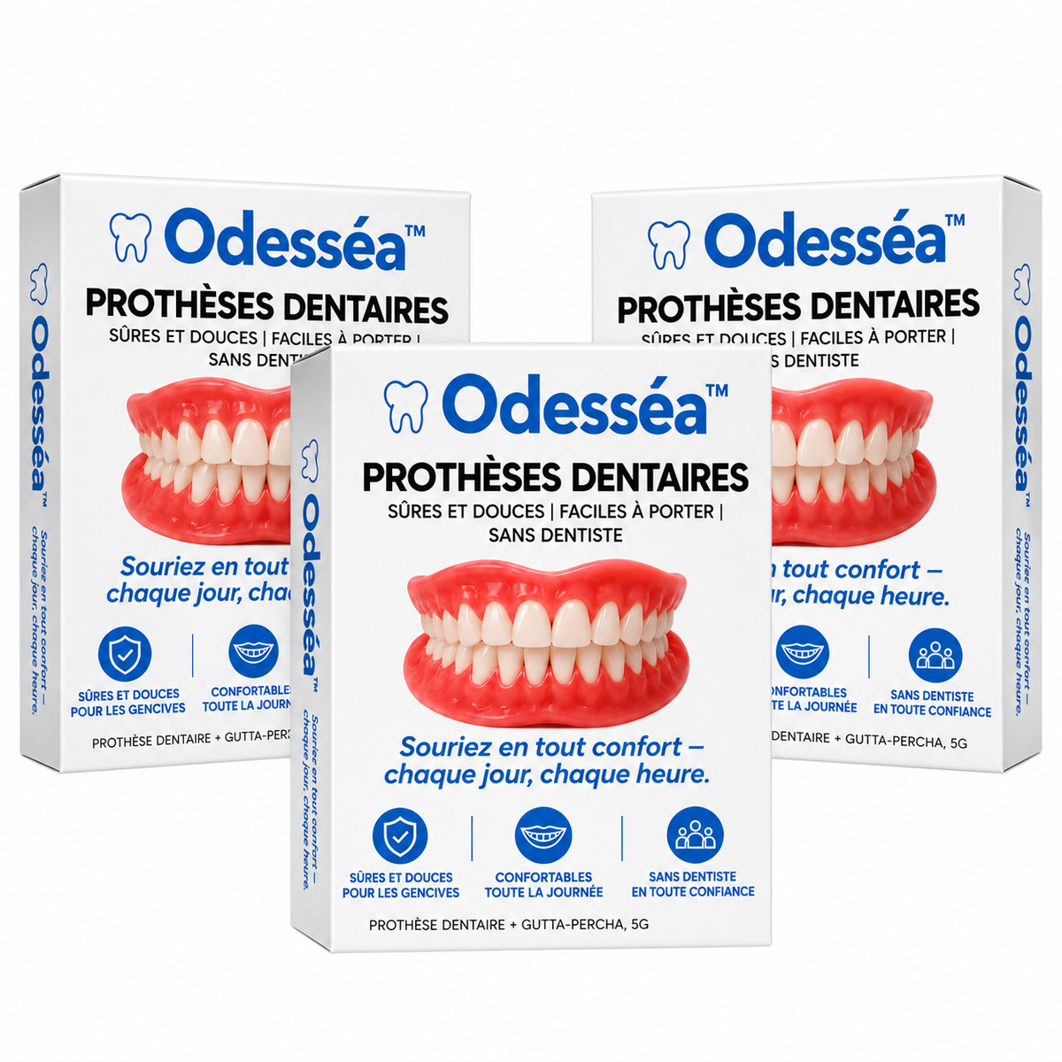 Odesséa™ Prothèses dentaires | Retrouvez votre sourire naturel en 3 minutes !