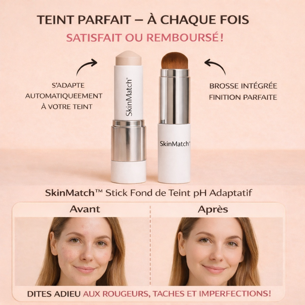 SkinMatch™ Stick Fond de Teint pH Adaptatif | Trouvez votre teinte parfaite instantanément !