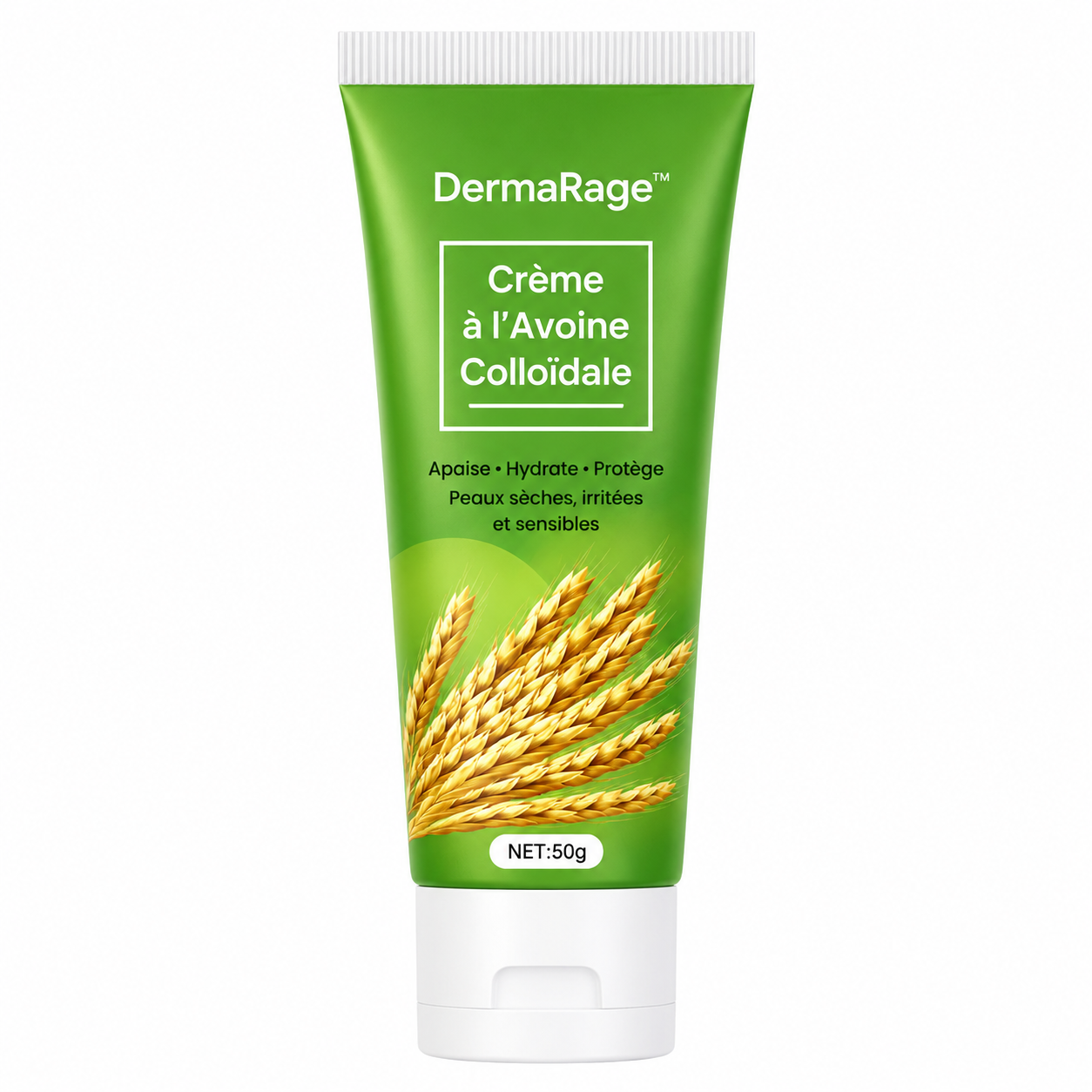 DermaRage™ Crème à l’Avoine Colloïdale | Stoppez les démangeaisons, calmez les rougeurs et retrouvez une peau lisse sans stéroïdes !