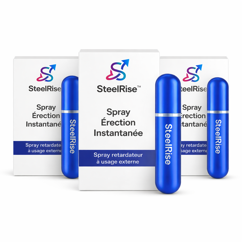 SteelRise™ Spray Érection Instantanée | Dure comme de l’acier en 3 minutes, sans pilules ni attente !