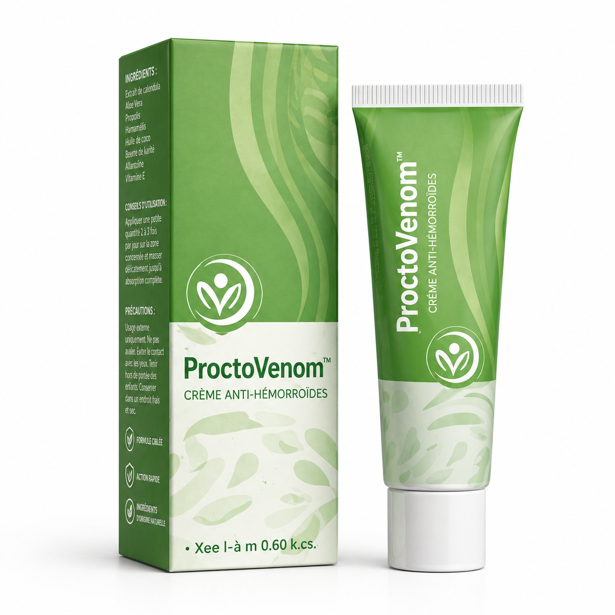 ProctoVenom™ Crème Anti-Hémorroïdes au Venin d’Abeille | Faites disparaître vos hémorroïdes dès la première application !