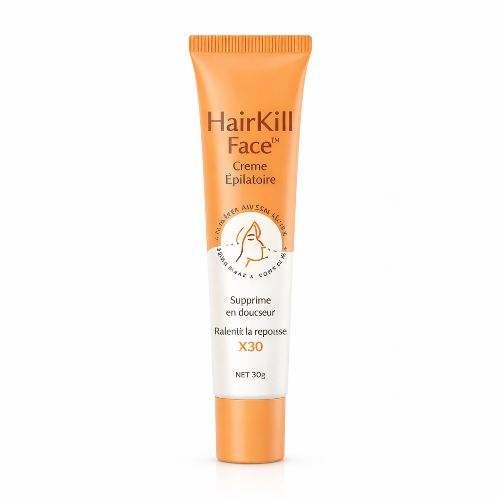 HairKill Face™ Crème Épilatoire | Détruisez les poils du visage en seulement 60 secondes !
