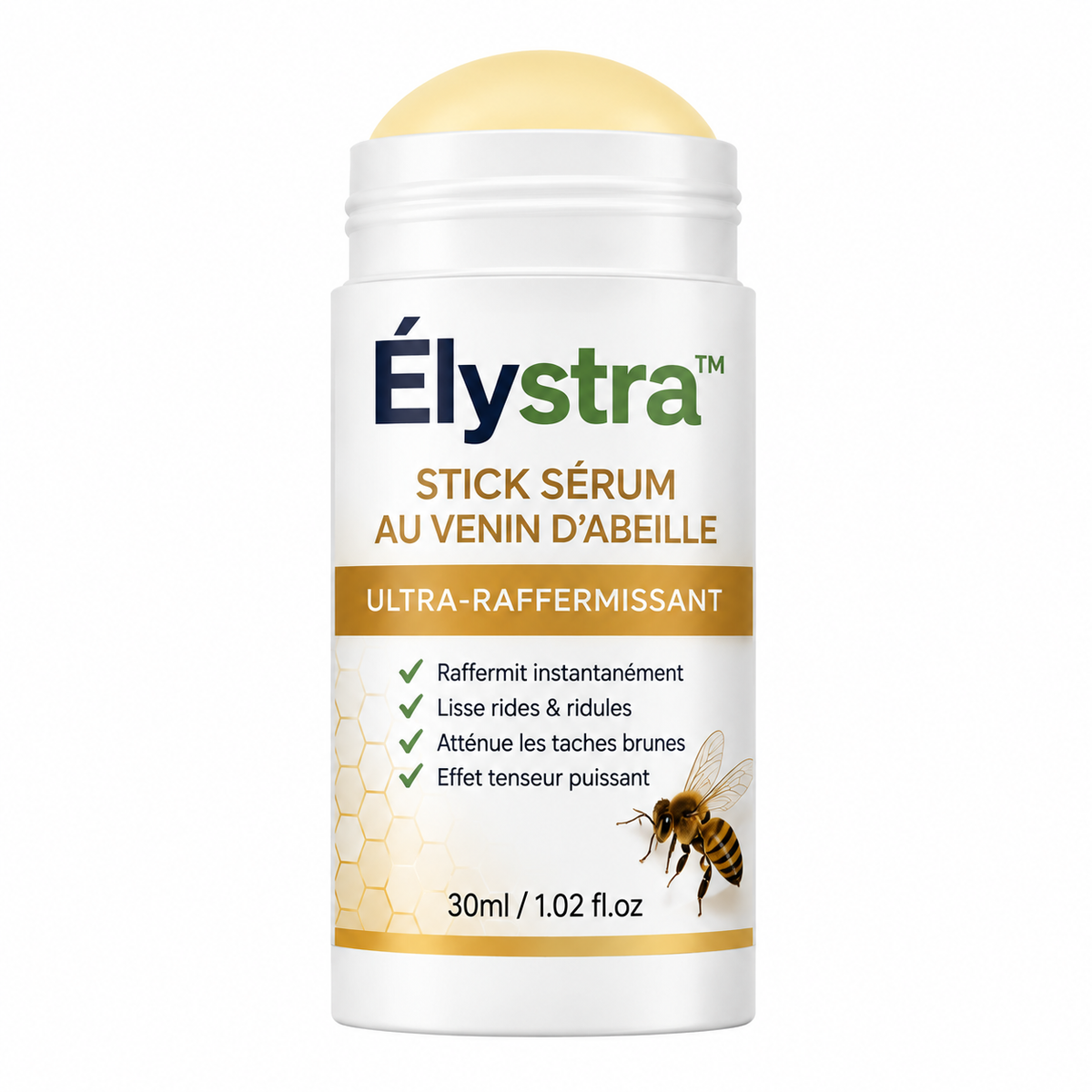 Élystra™ Stick Sérum au Venin d’Abeille Ultra-Raffermissant | Efface les rides en 5 minutes chrono !