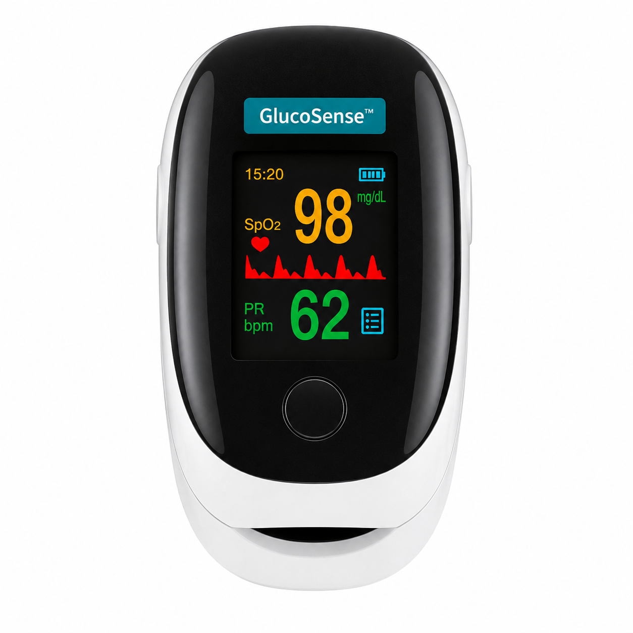GlucoSense™ Lecteur de Glycémie Sans Piqûre | Surveillez votre sucre en 8 secondes sans douleur, sans aiguille, sans bandelette !