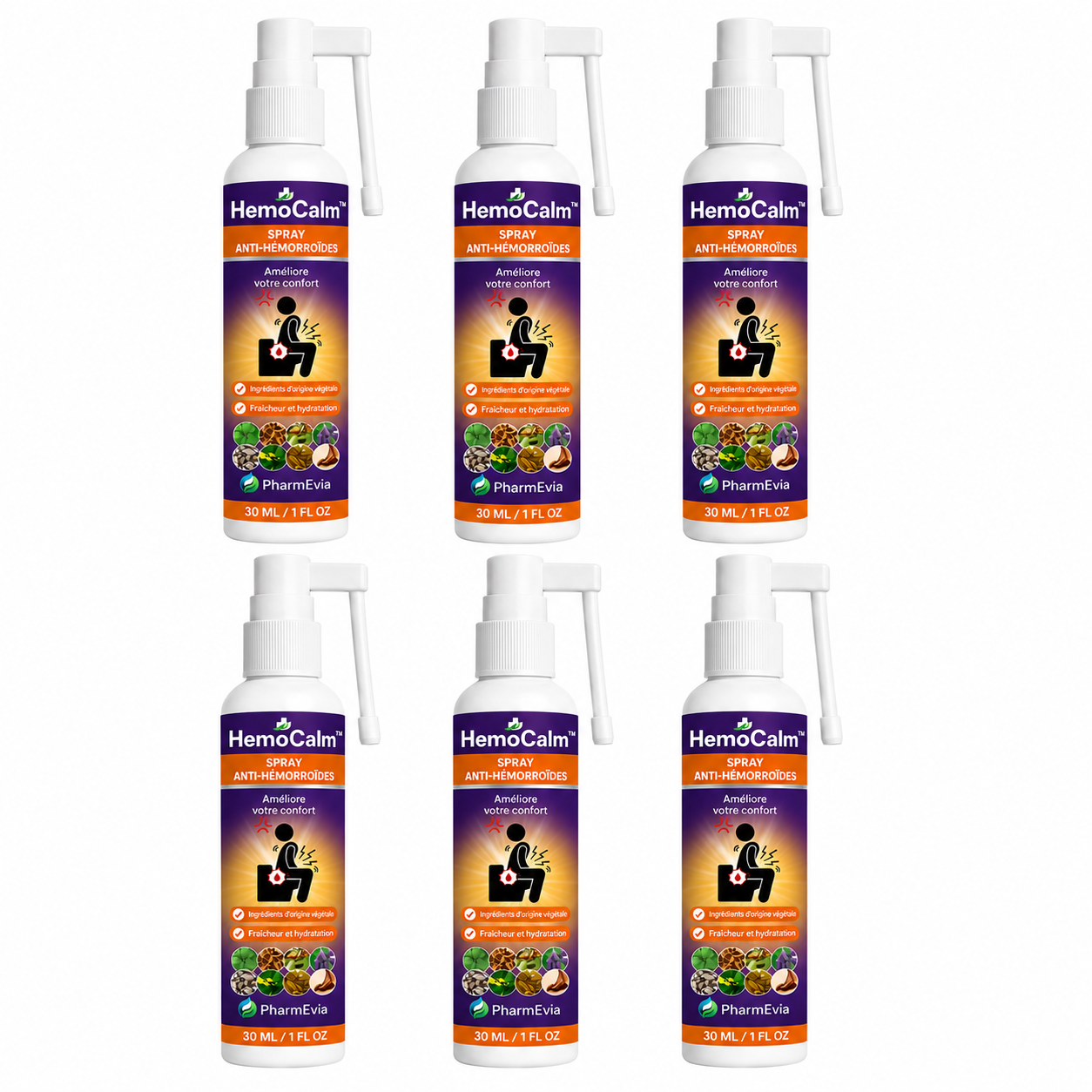 HemoCalm™ Spray Hémorroïdes | Apaisez brûlures, démangeaisons et gonflements dès les premières pulvérisations !