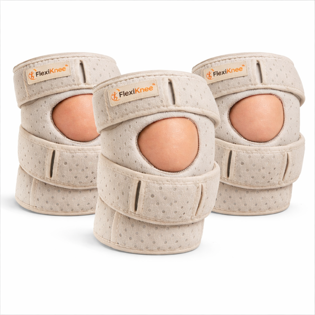 FlexiKnee™ Genouillère de Maintien Renforcé | Marchez sans douleur dès la première utilisation !