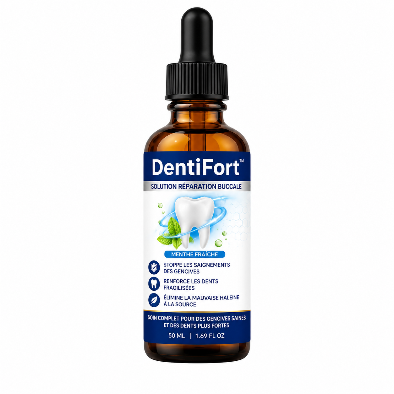 DentiFort™ Solution Réparation Buccale | Stoppez le déchaussement et renforcez vos gencives en quelques jours !
