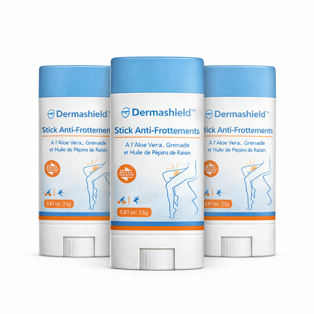 Dermashield™ Stick Anti-Frottements | Soulagez instantanément irritations et rougeurs en 2 minutes !