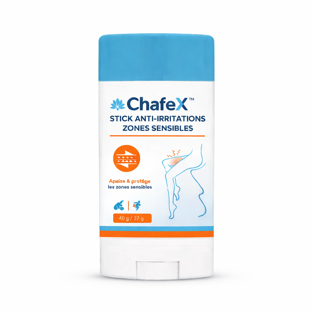 ChafeX™ Stick Anti-Irritations Zones Sensibles | Stoppez brûlures et rougeurs en 2 minutes !