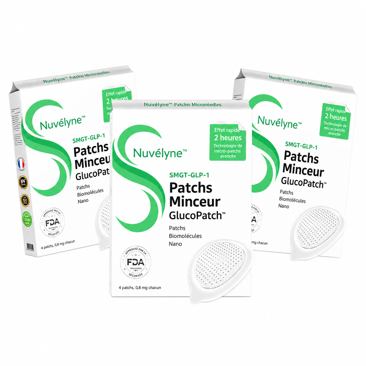 Minévia™ Patchs Minceur Nano Microneedle SMGT-GLP-1 | Élimine les toxines et fait perdre du poids en 10 minutes !