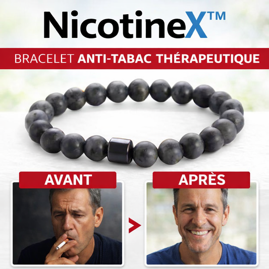 NicotineX™ Bracelet Anti-Tabac Thérapeutique | Arrêtez de fumer sans effort en 5 jours !