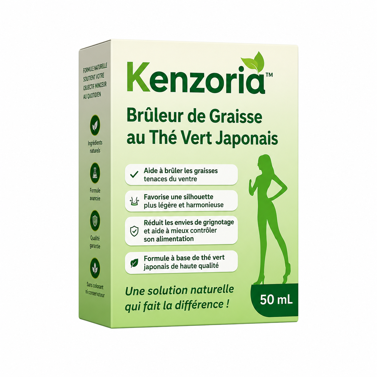 Kenzoria™ Brûleur de Graisse au Thé Vert Japonais | Perdez 5 kg de ventre en 7 jours sans bouger de votre canapé !