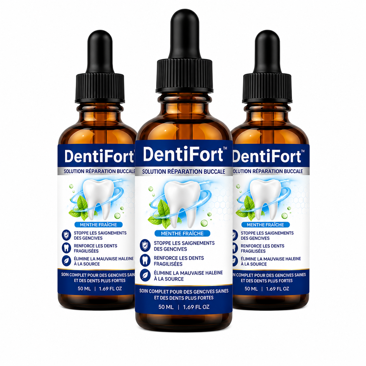 DentiFort™ Solution Réparation Buccale | Stoppez le déchaussement et renforcez vos gencives en quelques jours !
