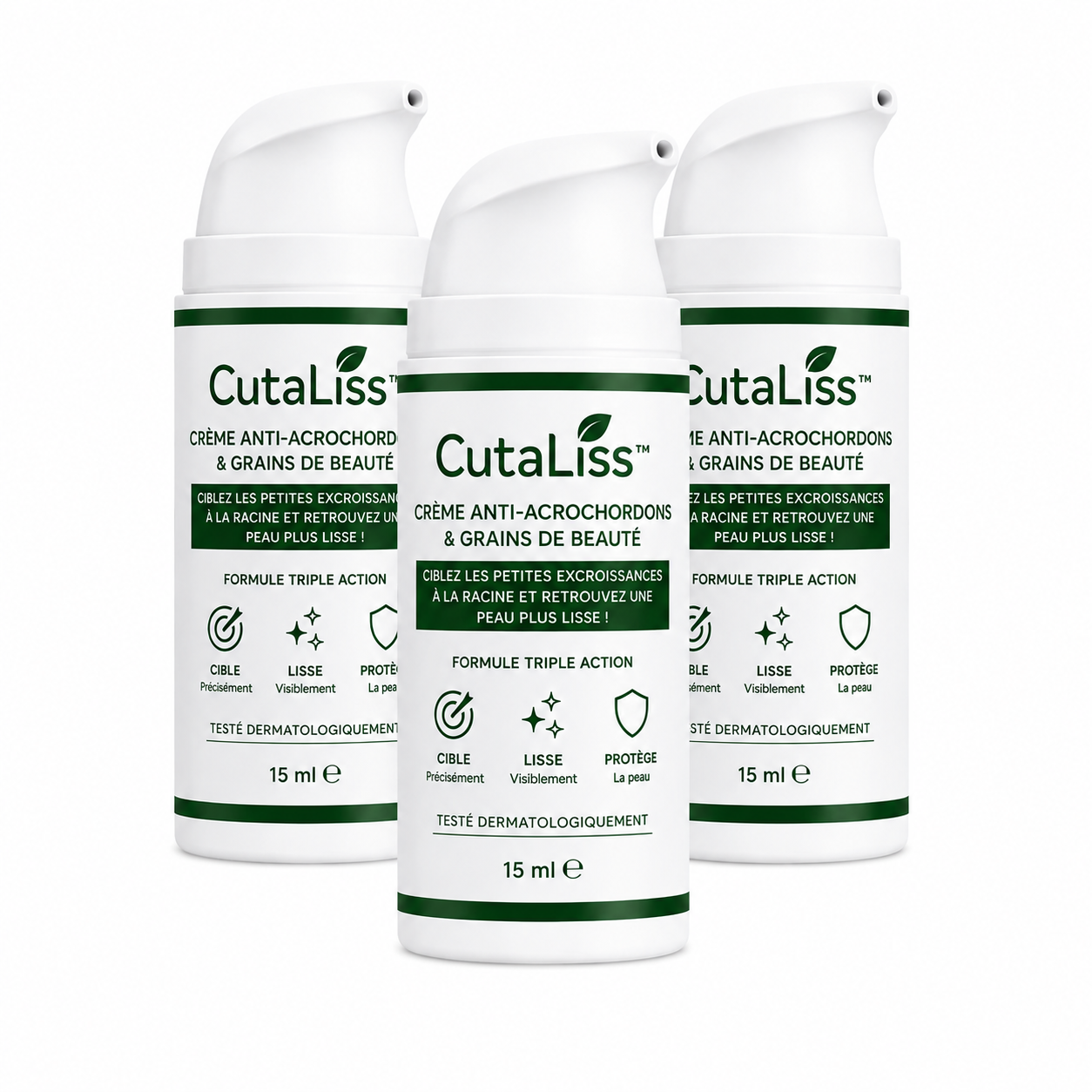 CutaLiss™ Crème Anti-Acrochordons & Grains de Beauté | Ciblez les petites excroissances à la racine et retrouvez une peau plus lisse !