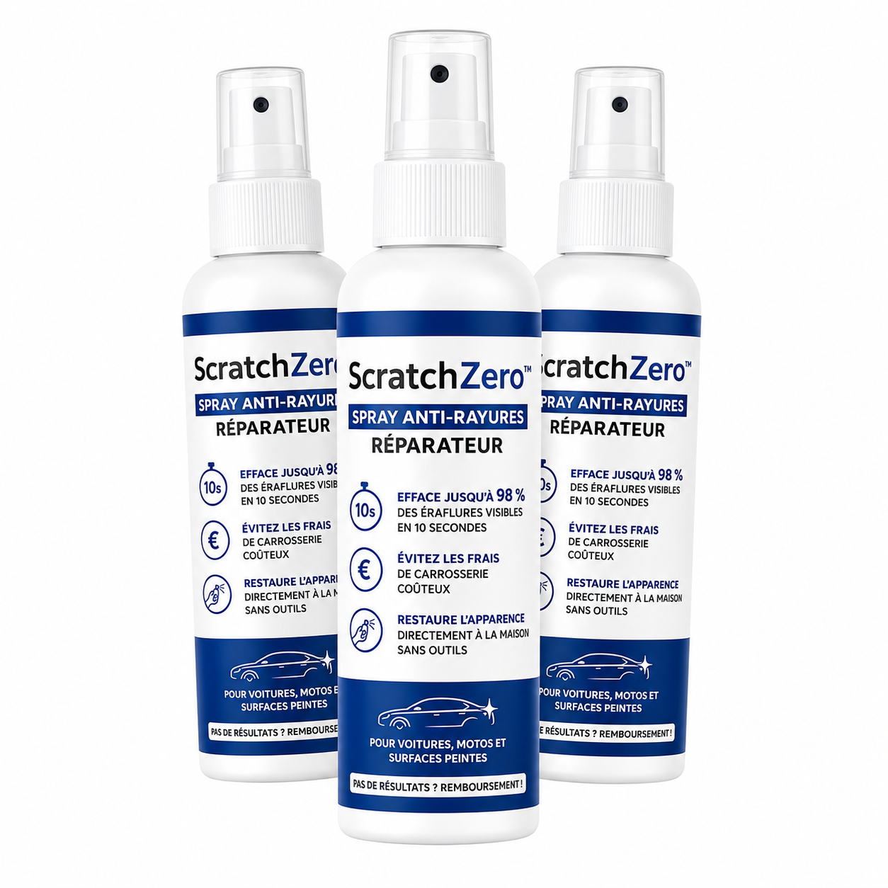 ScratchZero™ Spray Anti-Rayures Réparateur | Efface 98 % des Éraflures en 10 Secondes, Sans Repeindre!