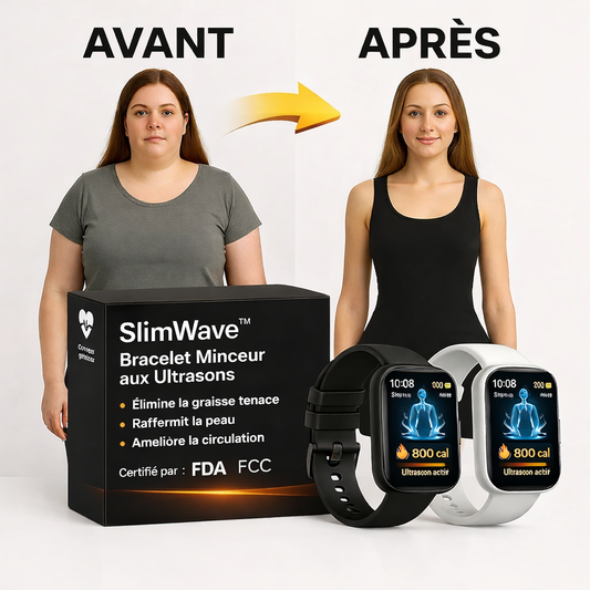 SlimWave™ Bracelet Minceur aux Ultrasons | Éliminez la graisse en 3 minutes !