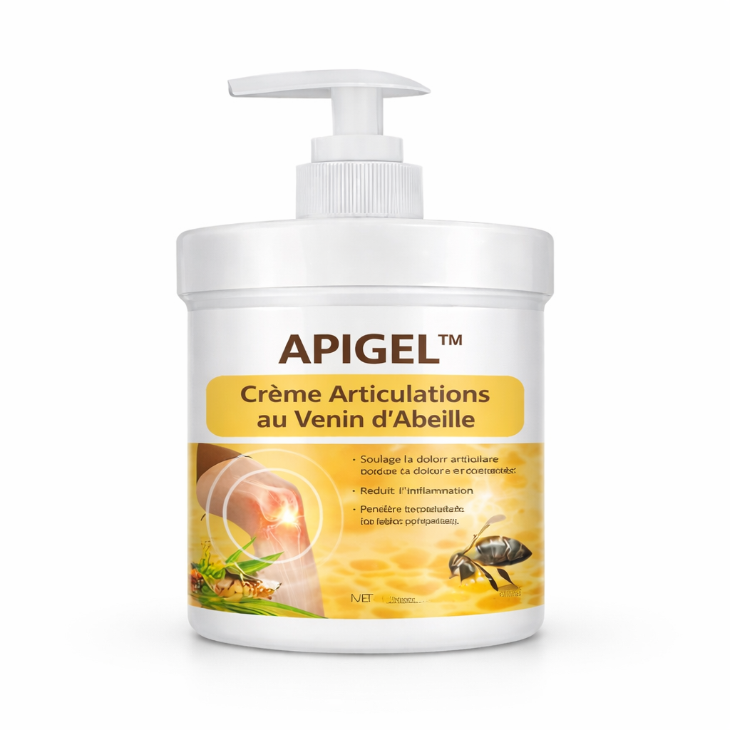 APIGEL™ Crème Articulations au Venin d’Abeille | Éliminez douleurs et raideurs en 3 minutes !