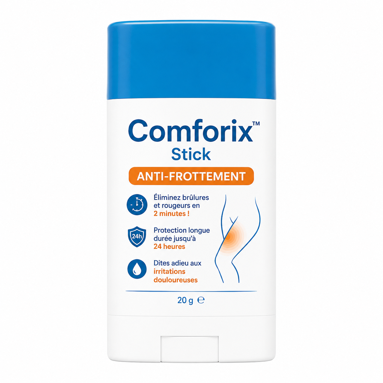 Comforix™ Stick Anti-Frottement | Éliminez brûlures et rougeurs en 2 minutes!