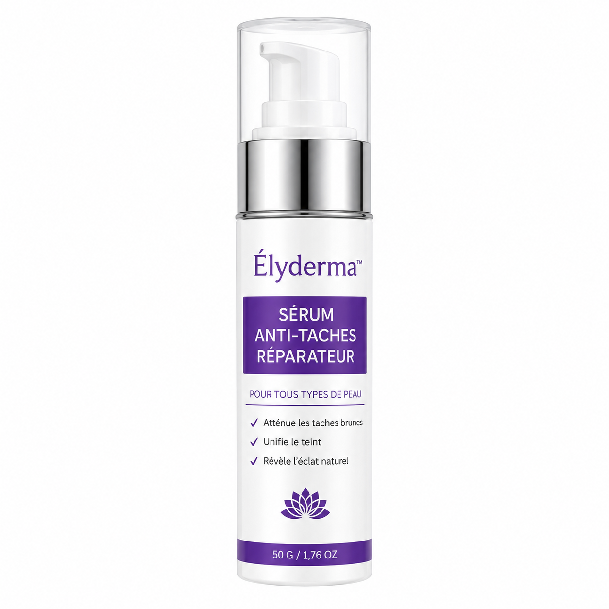 Élyderma™ Sérum Anti-Taches Réparateur | Effacez vos taches brunes en 72 heures et révélez une peau éclatante !
