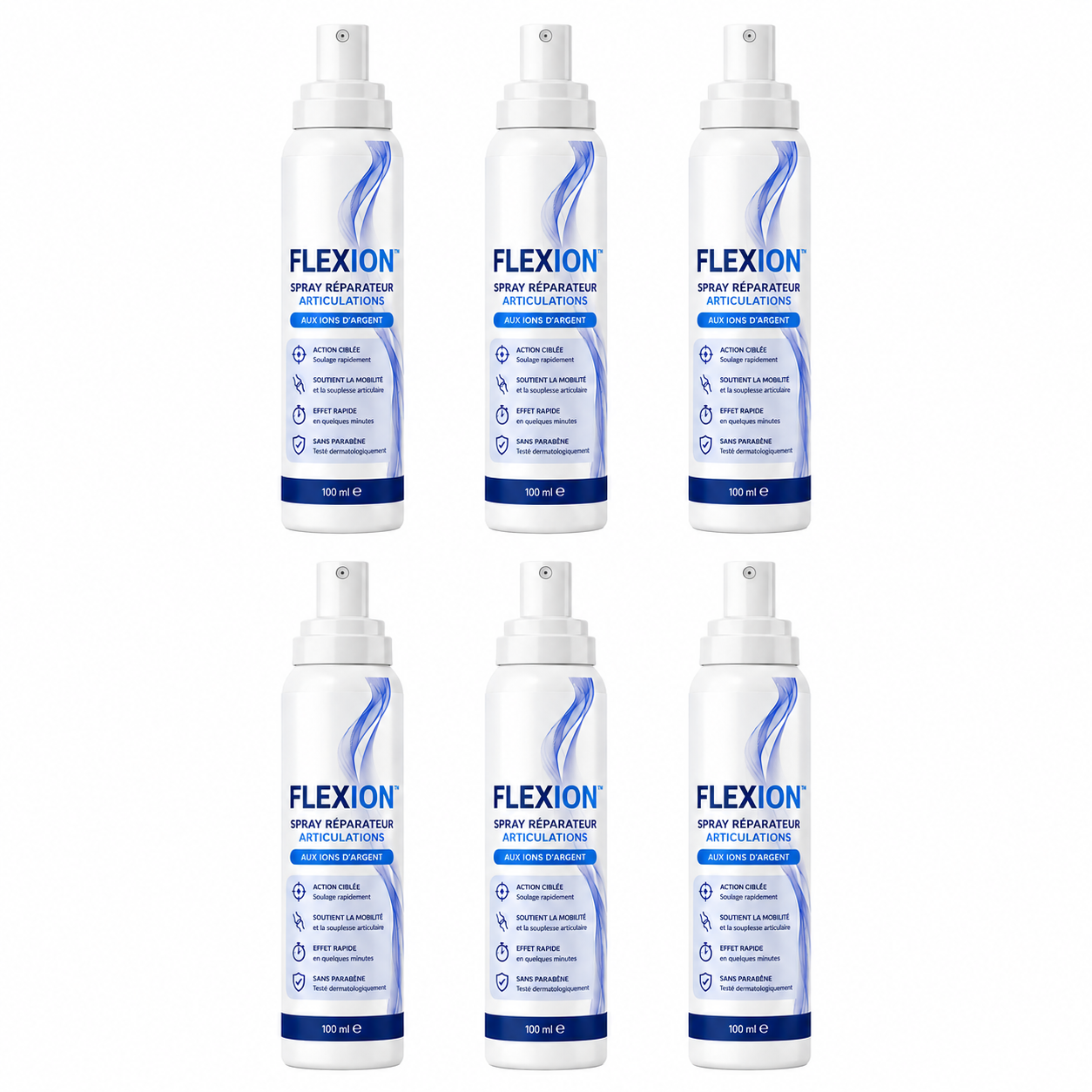 FlexIon™ Spray Réparateur Articulations aux Ions d’Argent | Réparez les articulations et stoppez la douleur en 3 minutes !