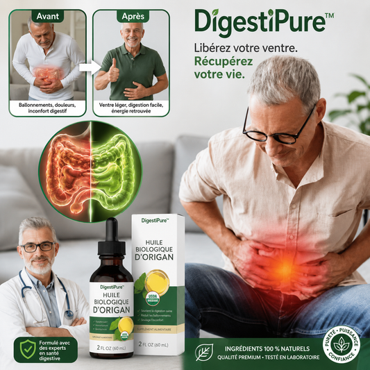 DigestiPure™ Gouttes d’Origan | Éliminez 96% des toxines en 2 jours pour un corps plus léger et vif !