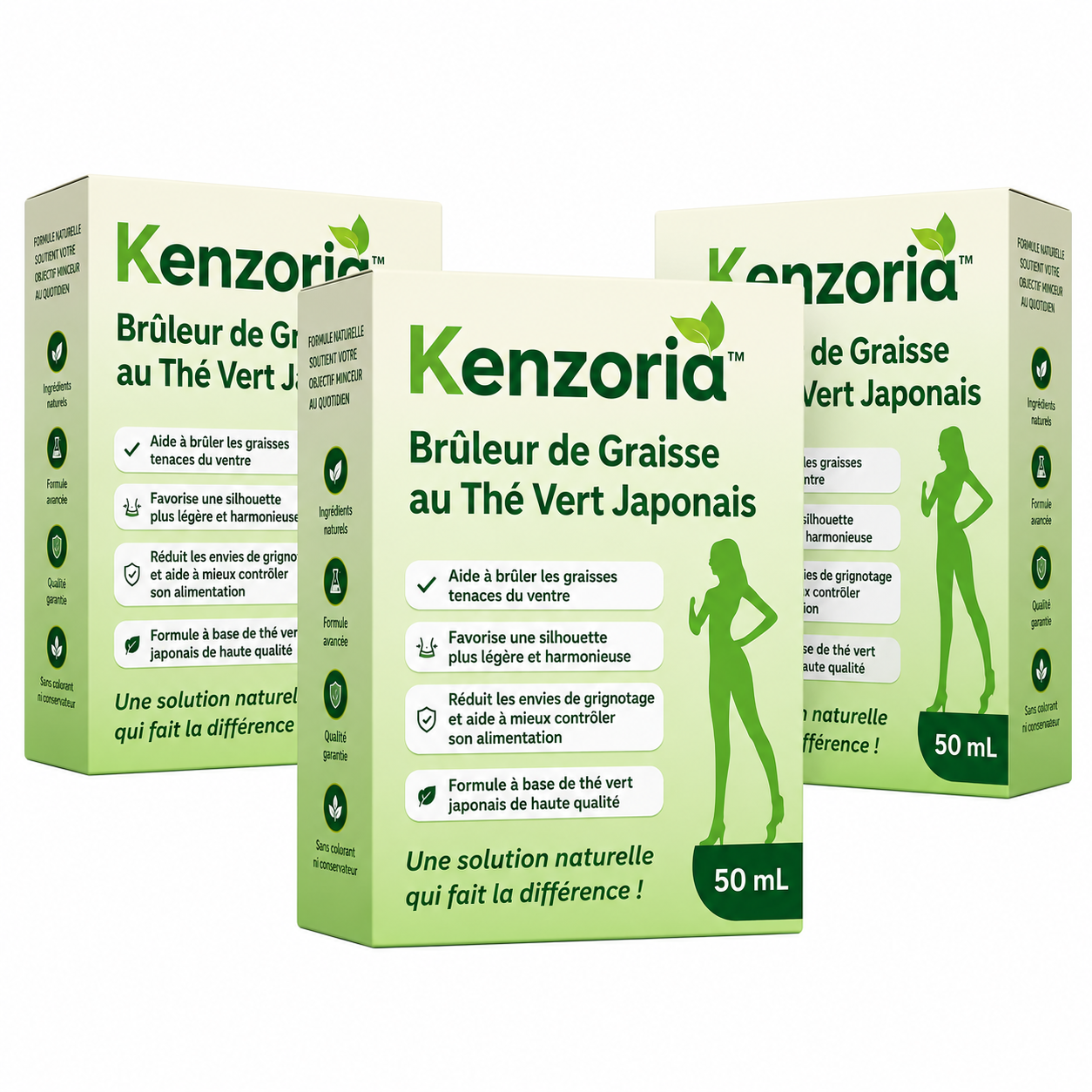 Kenzoria™ Brûleur de Graisse au Thé Vert Japonais | Perdez 5 kg de ventre en 7 jours sans bouger de votre canapé !