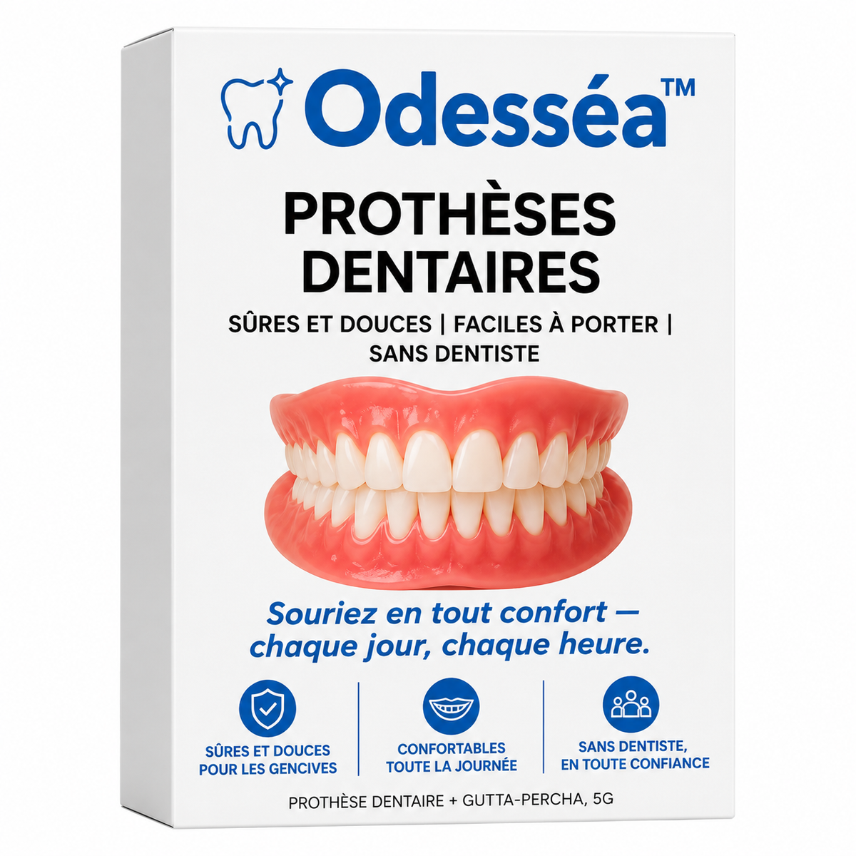 Odesséa™ Prothèses dentaires | Retrouvez votre sourire naturel en 3 minutes !