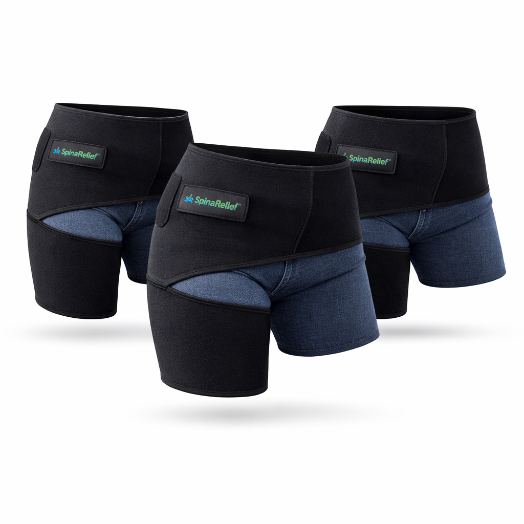 SpinaRelief™ Ceinture Lombaire Néo-Compression | Soulage la sciatique et les lombaires dès la première utilisation !