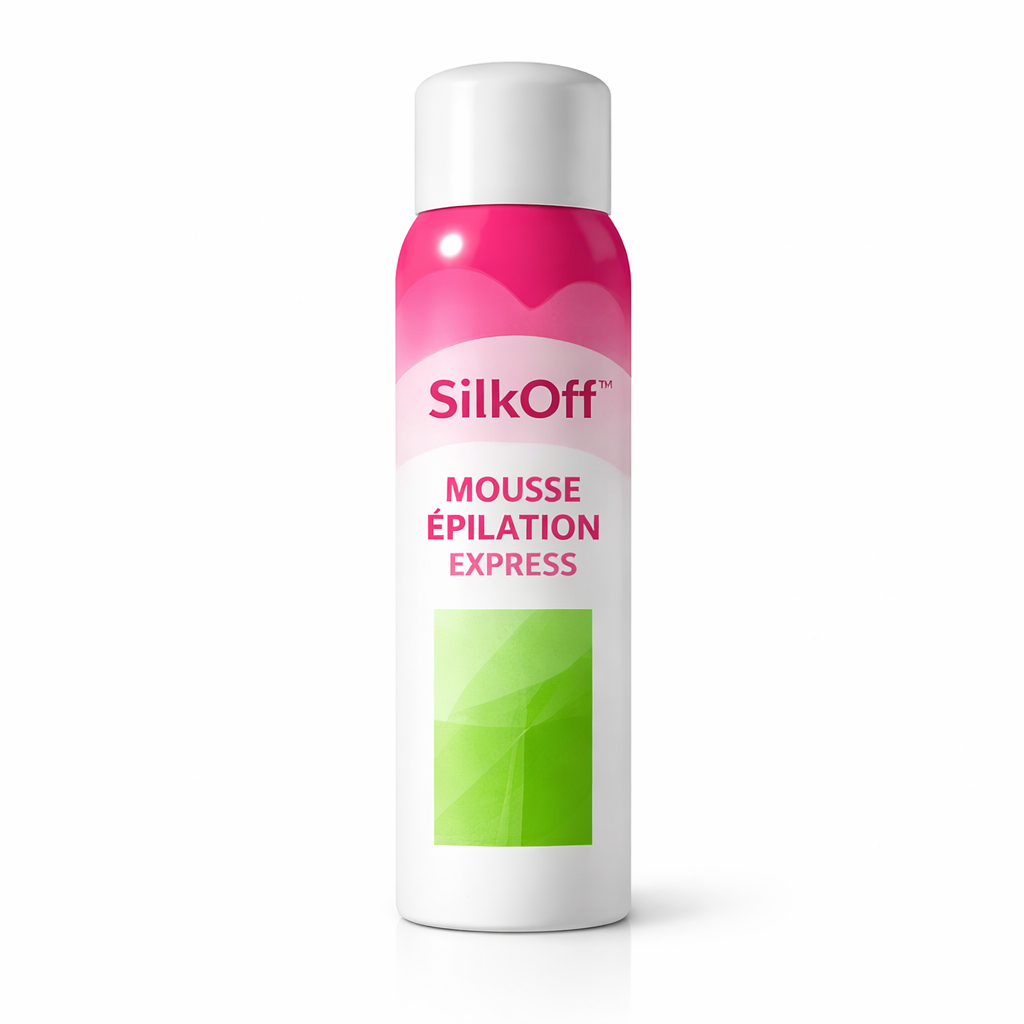 SilkOff™ Mousse Épilation Express | Éliminez vos poils en 3 minutes pour une peau lisse pendant 21 jours !