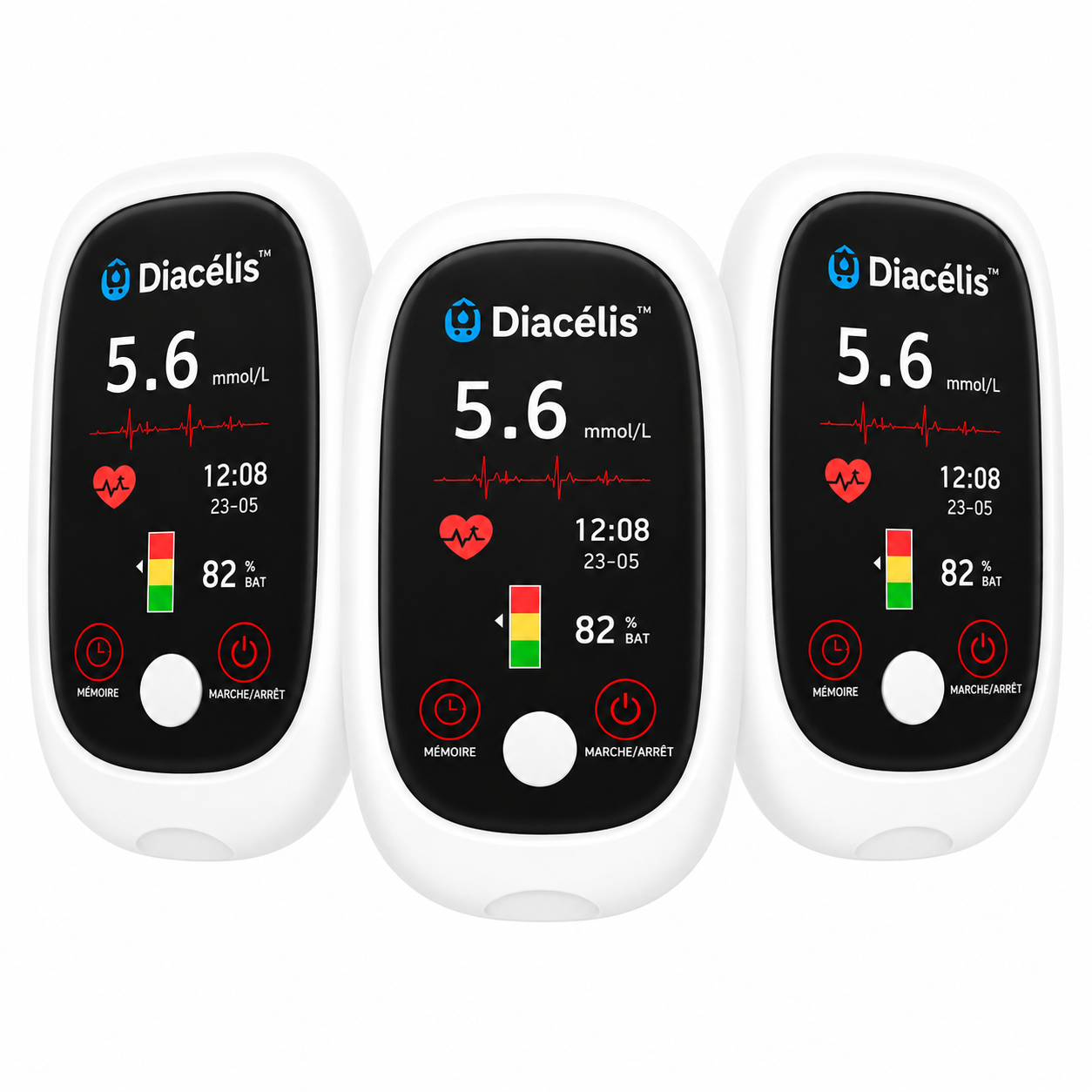 Diacélis™ Capteur Glycémique Laser Intelligent | Contrôlez votre taux en 5 secondes, sans piqûres ni douleur !