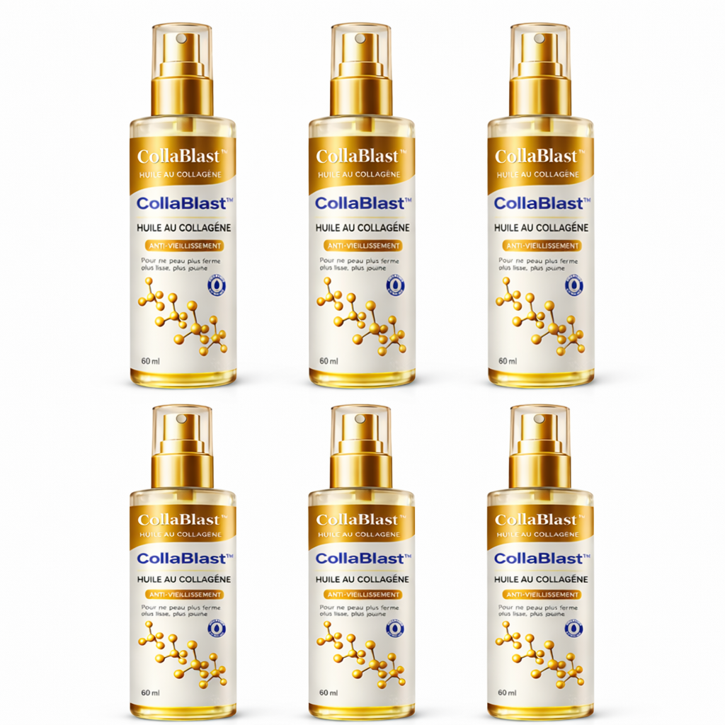 CollaBlast™ Huile au Collagène | Lifte votre peau et élimine le relâchement jusqu’à 98 % en seulement 24 heures !