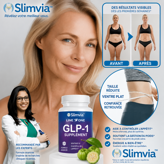 Slimvia™ Gélules Minceur GLP-1 | Activez la perte de poids sans injections, sans ordonnance ni régime extrême !