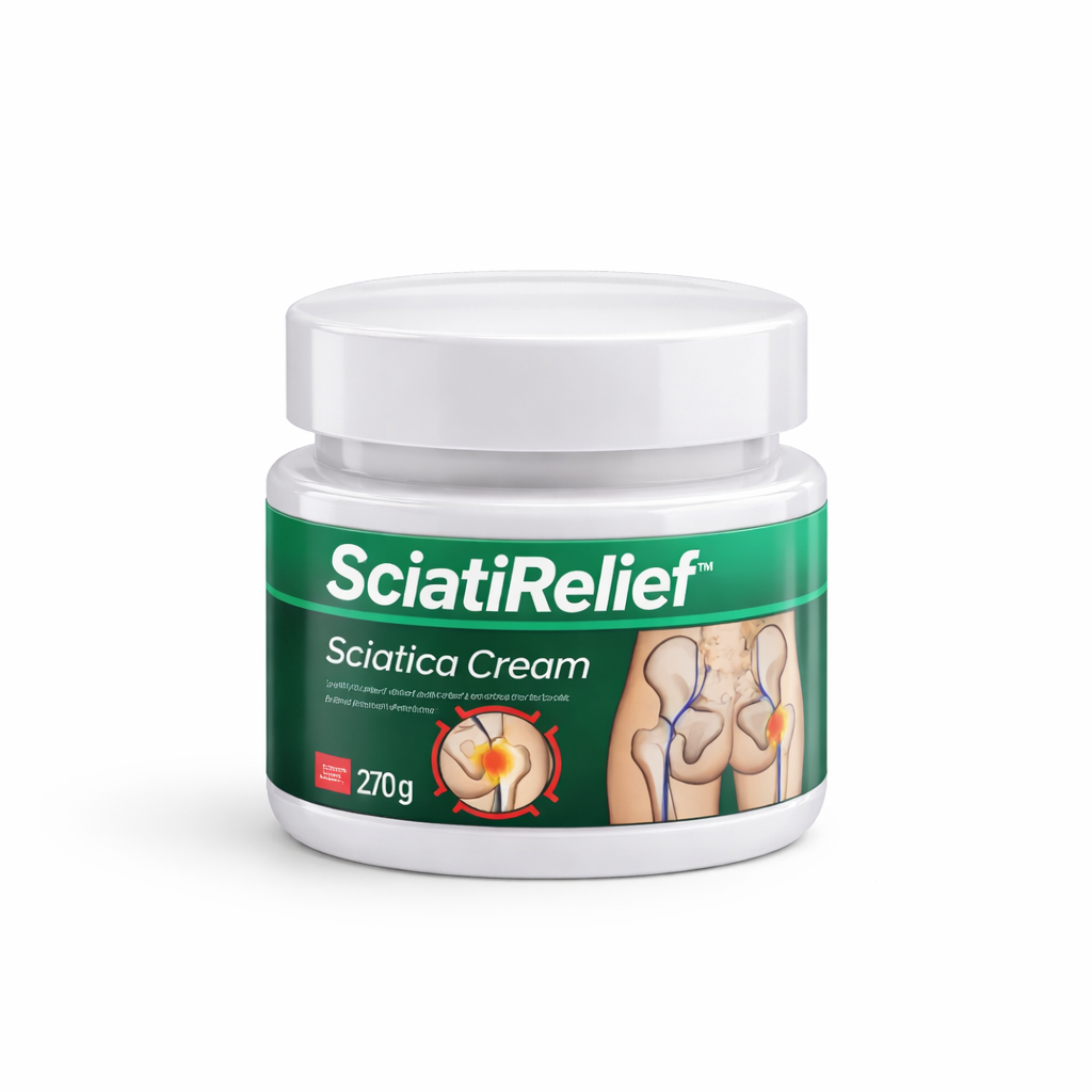 SciatiRelief™ Crème Sciatique | Stoppez la douleur du nerf sciatique jusqu’à 98 % en seulement 3 jours !