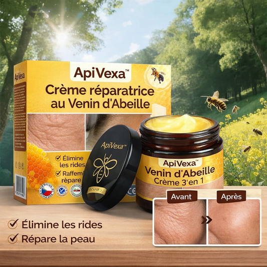ApiVexa™ Crème Réparatrice au Venin d’Abeille | Éliminez verrues, cicatrices et infections en 7 jours !