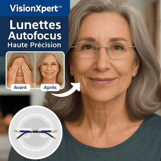 VisionXpert™ Lunettes Autofocus Haute Précision | Retrouve une vision parfaite en 3 secondes, sans effort!