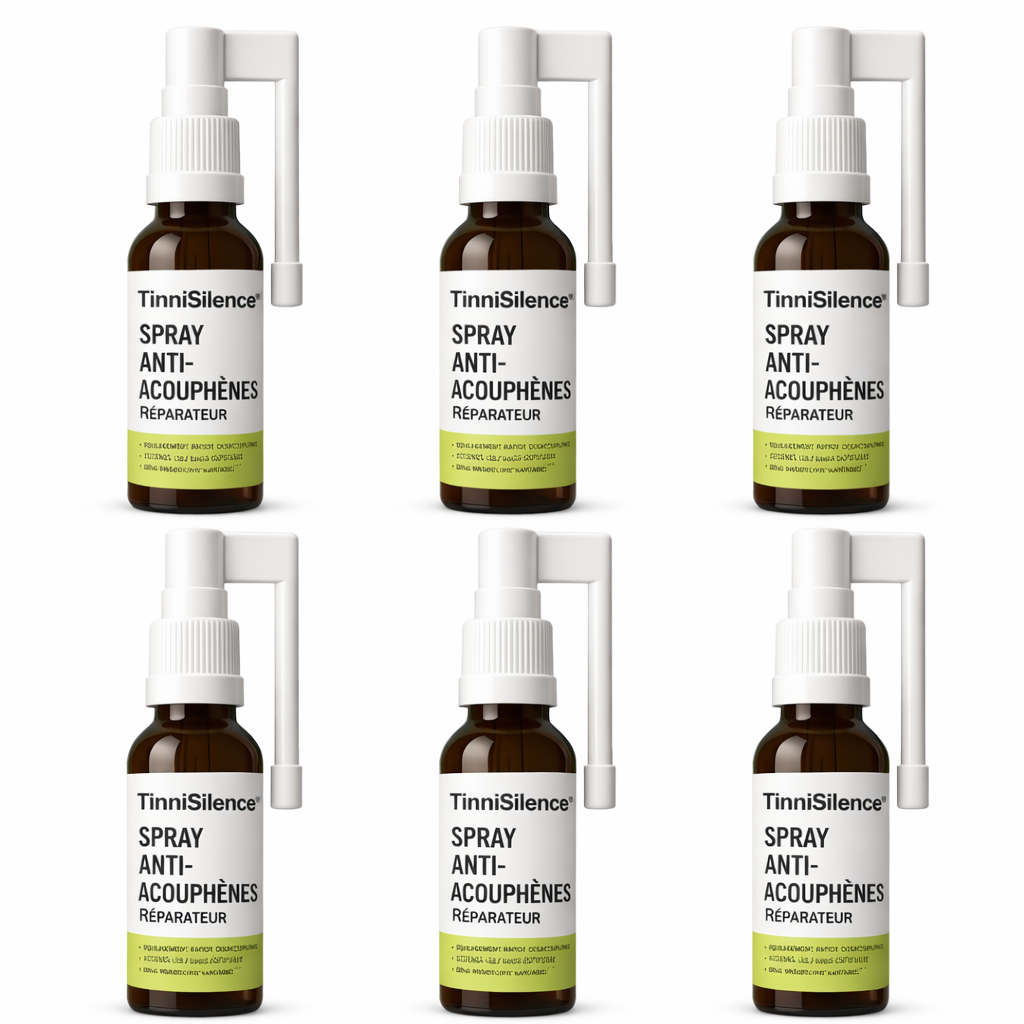 TinniSilence™ Spray Anti-Acouphènes Réparateur | Apaisez les sifflements et retrouvez le silence en seulement 7 jours !