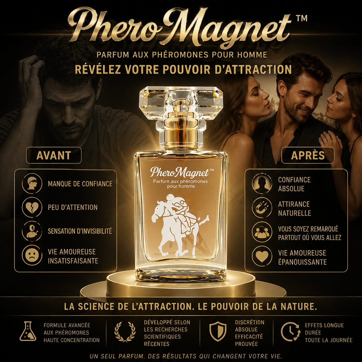 PheroMagnet™ Parfum d’Attirance aux Phéromones | Déchaîne le désir en 10 secondes après vaporisation!