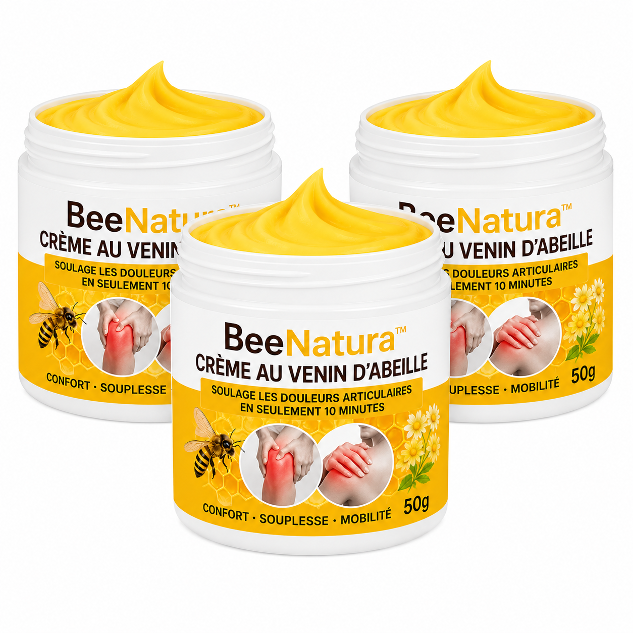 BeeNatura™ Crème au Venin d’Abeille | Répare les os et soulage les douleurs articulaires en 10 minutes!
