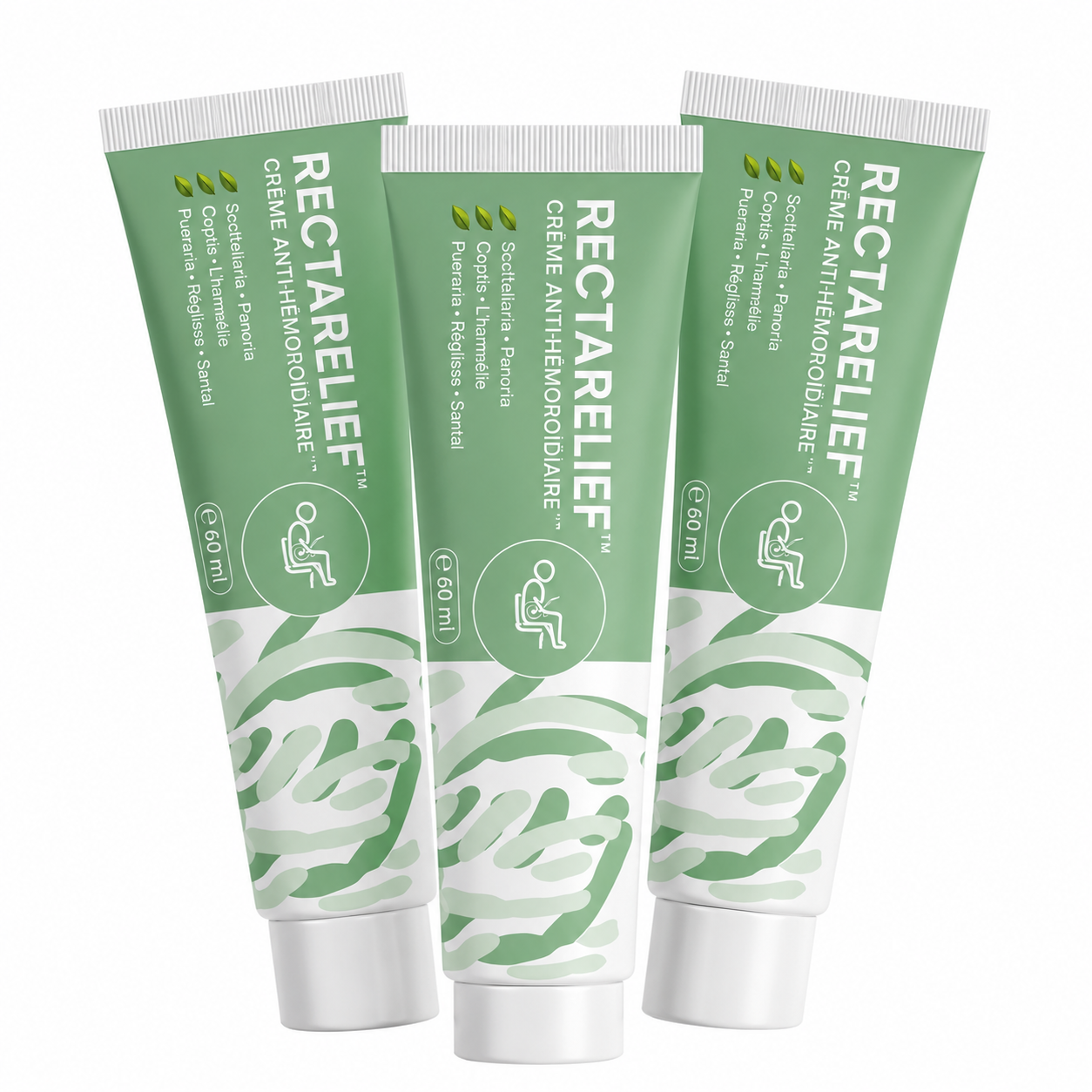 RectaRelief™ Crème Hémorroïdaire aux Plantes | Élimine 99% de la douleur et des gonflements dès la 1ère application !