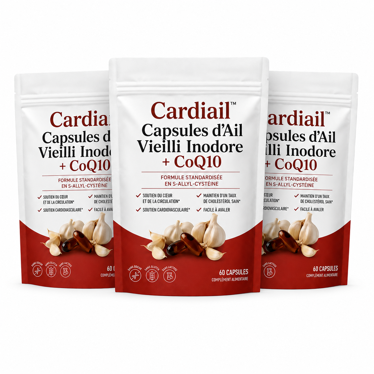 Cardiail™ Capsules d’Ail Vieilli Inodore + CoQ10