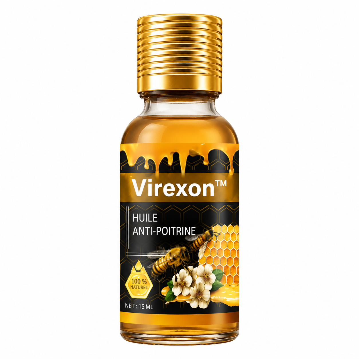 Virexon™ Huile Anti-Poitrine | Réduit la Poitrine chez les Hommes en 7 Jours, Sans Chirurgie!