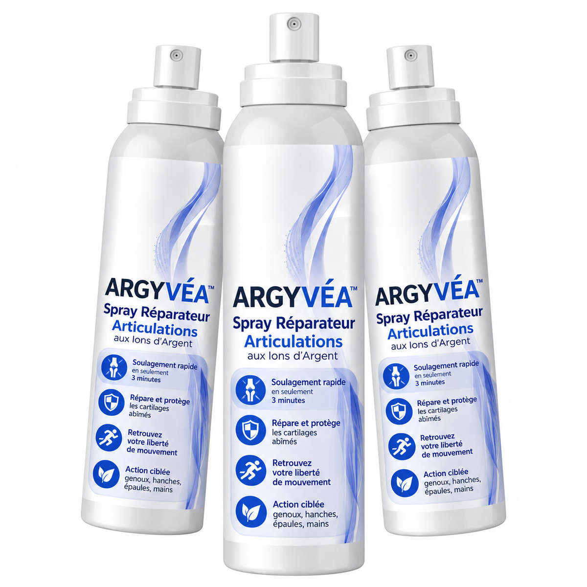 Argyvéa™ Spray Réparateur Articulations aux Ions d’Argent | Réparez les articulations et stoppez la douleur en 3 minutes !